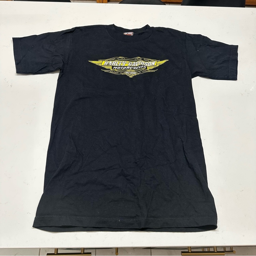 Harley Davidson Longhorn Tee T Shirt Black